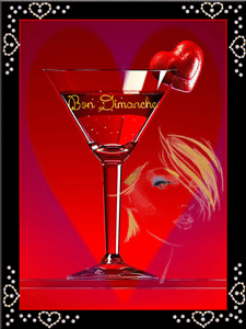 Gif animé Bon dimanche boisson